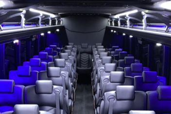 Cherry Hill Charter Bus Interior