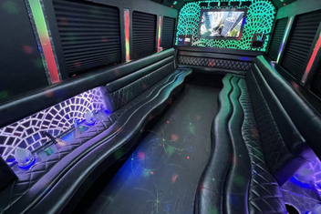 Cherry Hill Limo Bus Interior